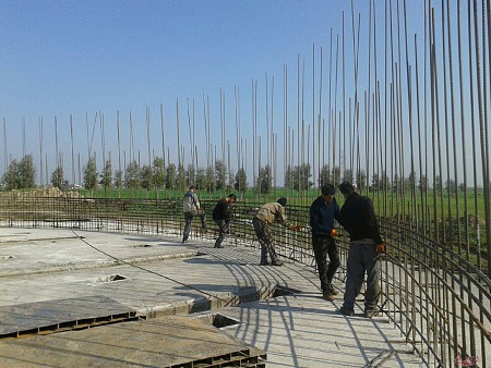 پروژه ساخت سیلوی ذخیره گندم کارخانه آرد اترک حاجیلر قلعه