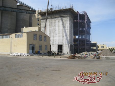 پروژه ساخت سیلوی ذخیره آرد کارخانه آرد روشن یزد