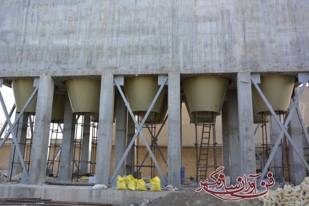 پروژه ساخت سیلوی ذخیره آرد کارخانه نشاسته شهدینه آران