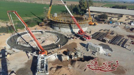 پروژه ساخت سیلوی ذخیره گندم شرکت کشت و صنعت شهید بهشتی