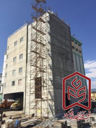 مراحل پایانی پروژه احداث سیلوی ذخیره آرد کارخانه آرد سینا همدان